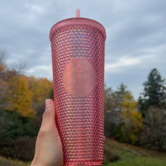 Starbucks Thailand Exclusive 2022 Flamingo Bling Red Pink Plastic Venti Tumbler! - Picture 3 of 5